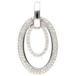 18K. White gold pendant set with approx. 0.51 ct. diamond.