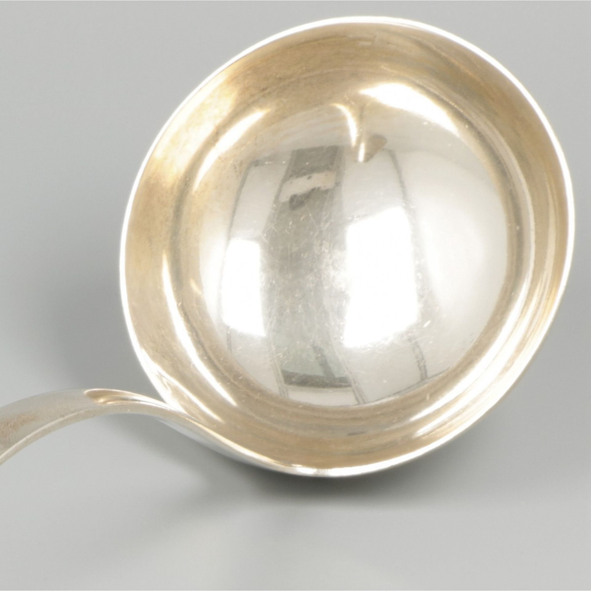Soeplouche / Soup spoon ''Haags Lofje" silver. - Image 2 of 5