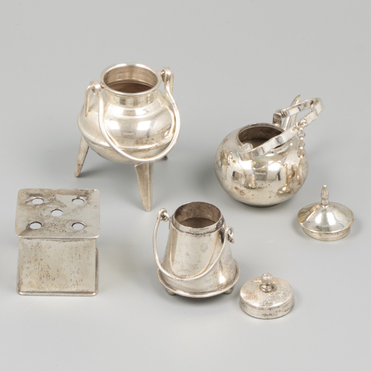 4-piece lot miniatures silver. - Image 2 of 4