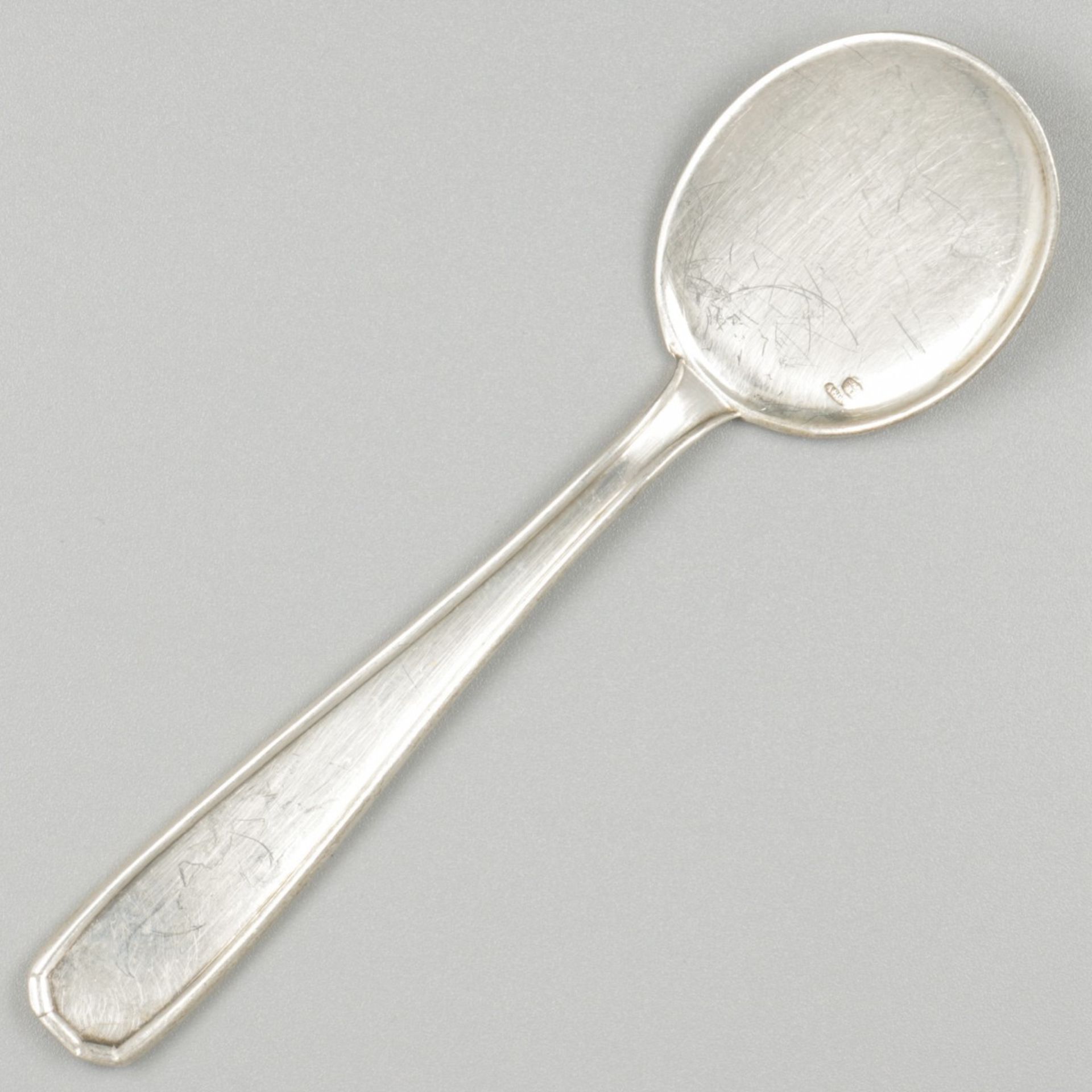 6-piece set of ice cream spoons silver. - Image 3 of 6