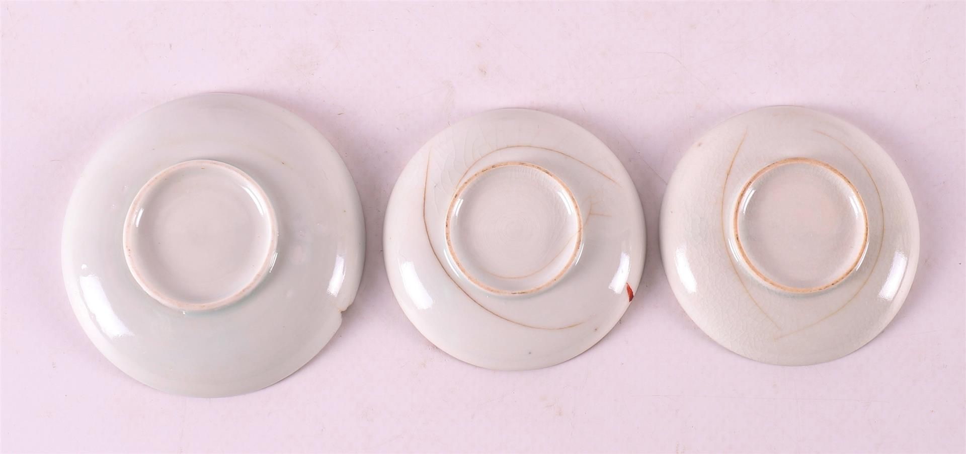 Three various porcelain Imari miniature bowls and saucers, Japan, Edo - Image 4 of 14