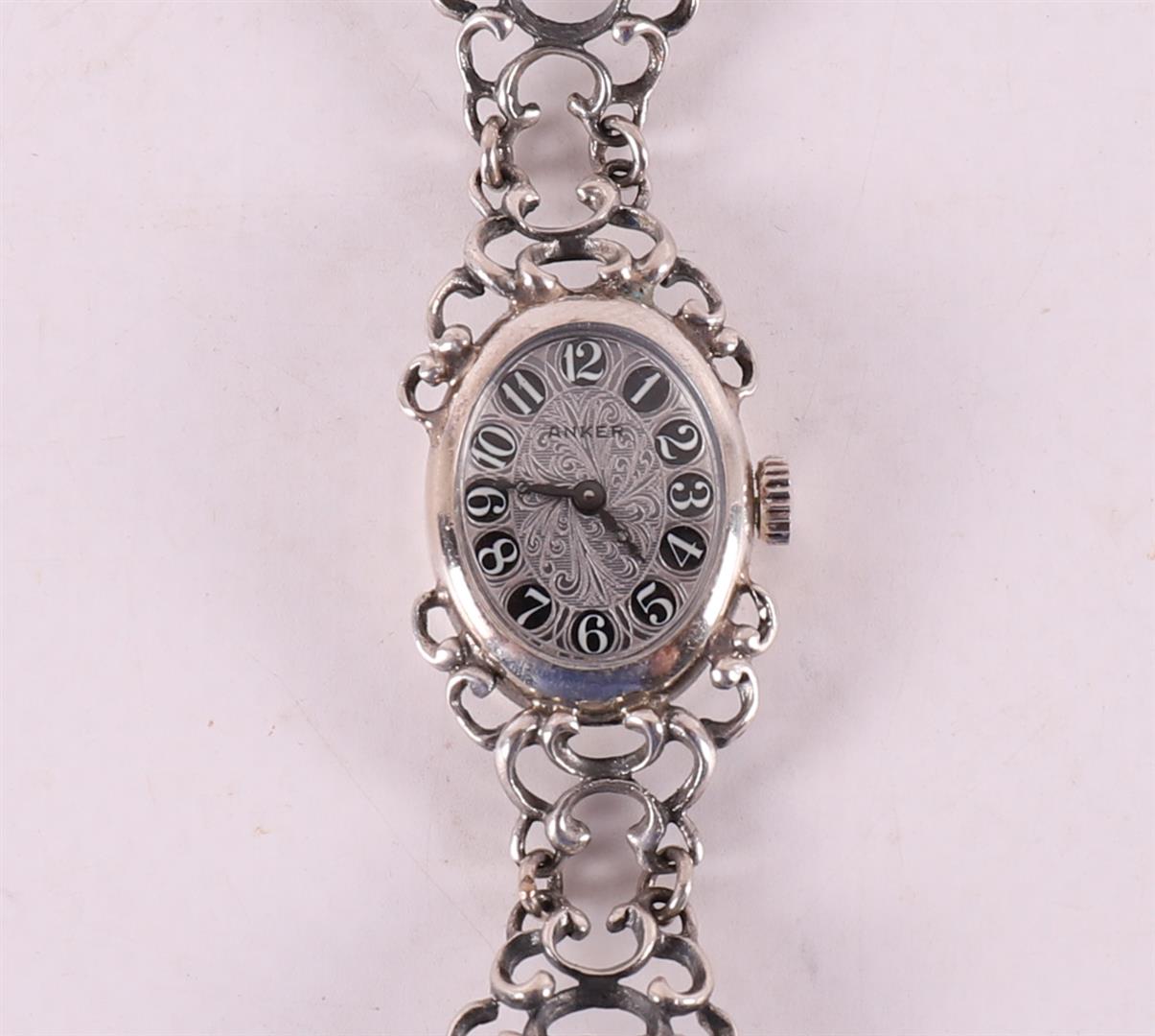 A second grade silver women's wristwatch with ajour band - Image 2 of 2