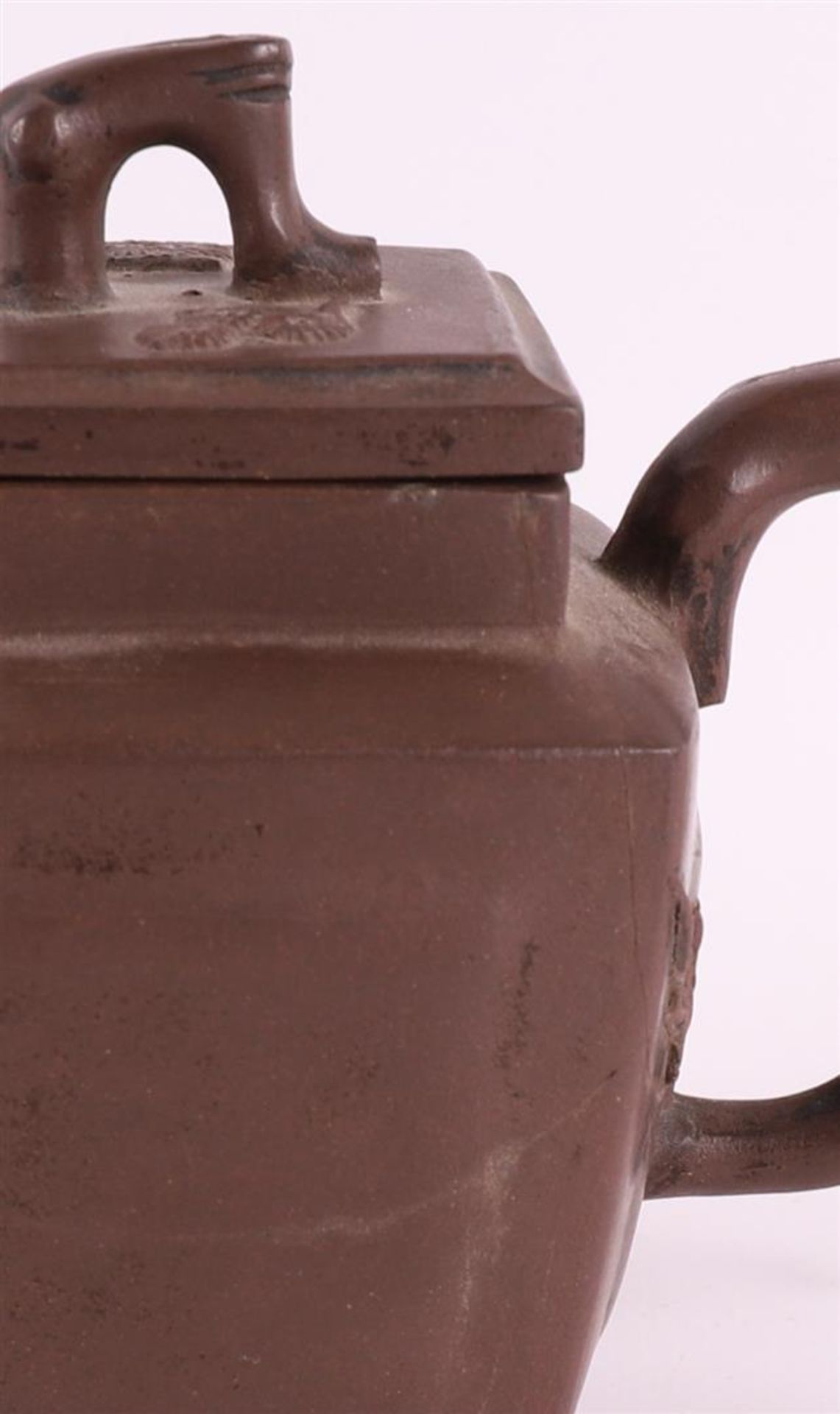 A dark brown Yixing teapot, China 19th century. - Image 11 of 11