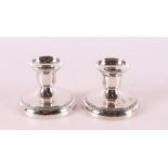 A set of 1st grade 925/1000 silver candlesticks.