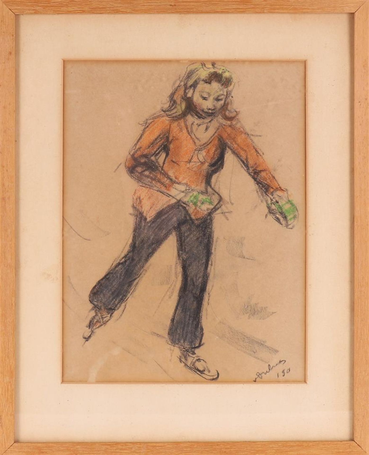 Dulmen Krumpelman van, Erasmus Bernardus sr (1897-1987) 'Ice skater',