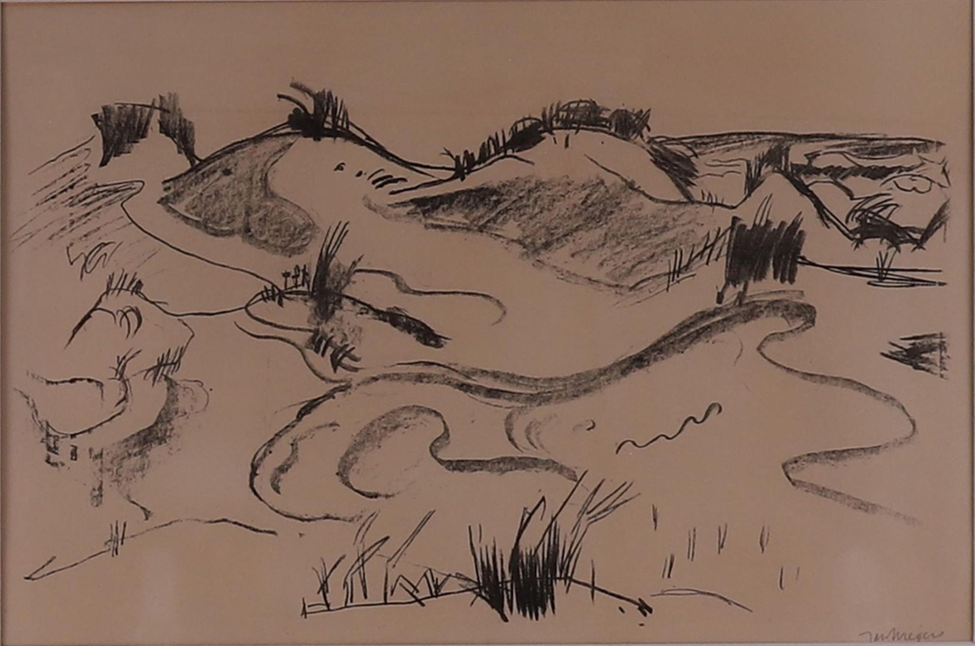 Wiegers, Jan (Oldenhove 1893 A'dam-1959) 'Dune landscape', - Bild 2 aus 3