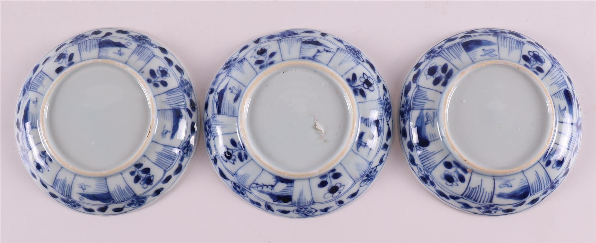 A set of six blue/white porcelain cups and saucers, China, Kangxi. - Image 8 of 13