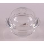 A clear glass spherical vase, Leerdam or surroundings, 20th century.