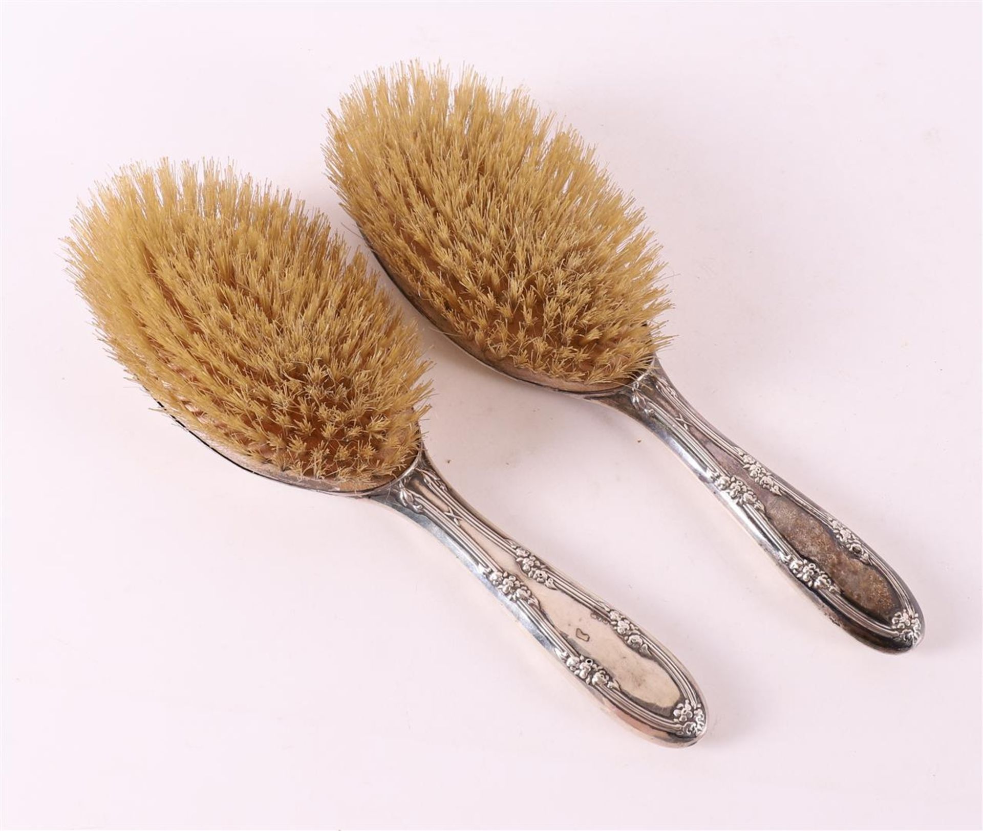A set of silver-mounted brushes, circa 1900. - Image 2 of 2