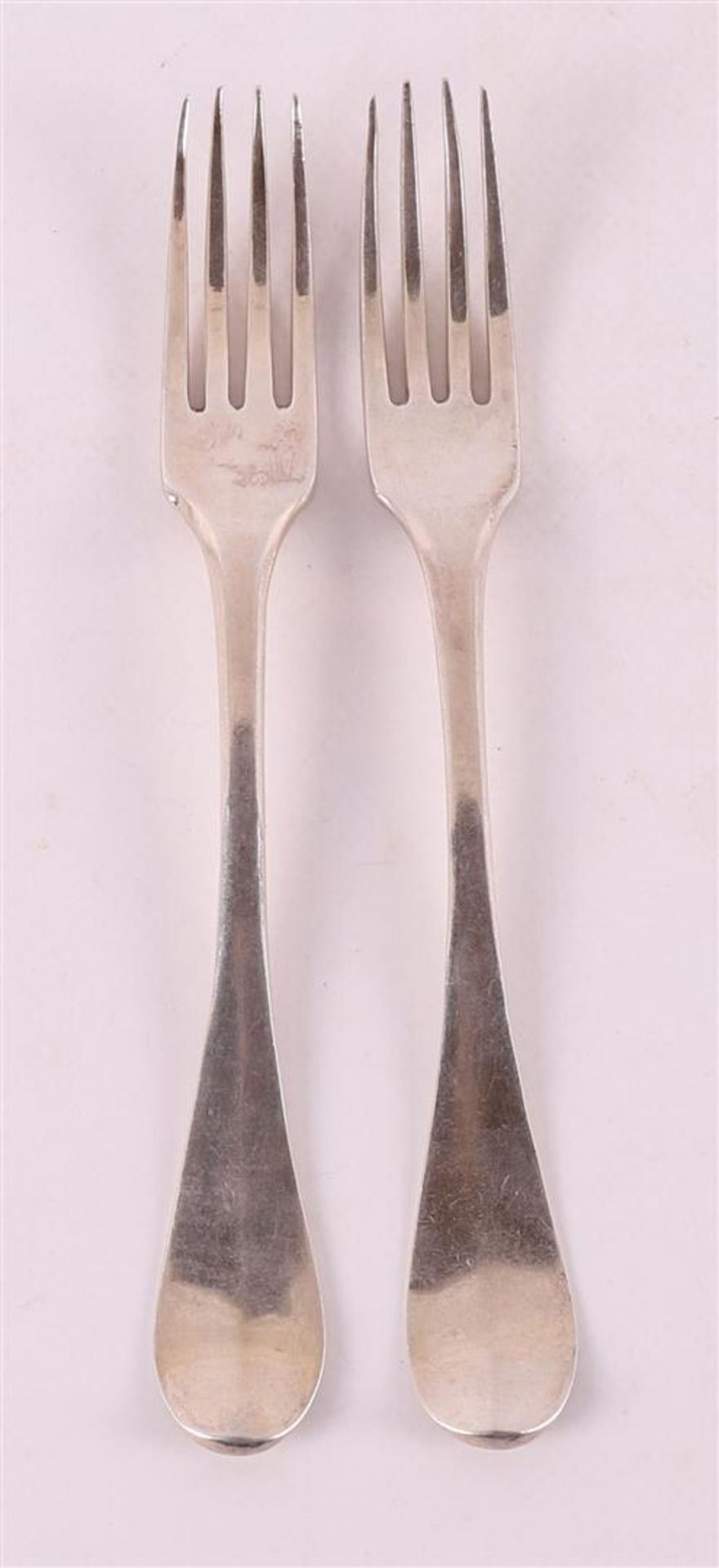 A set of 2nd grade 835/1000 silver forks, Kingdom of Holland 1806/1812.