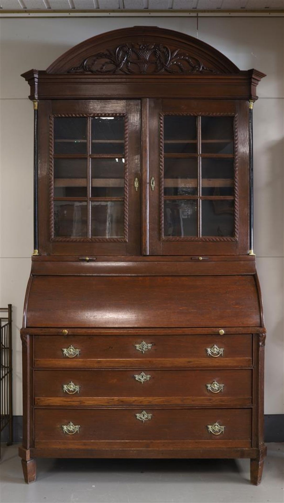 A two-door writing cabinet, Northern Netherlands, around 1800.