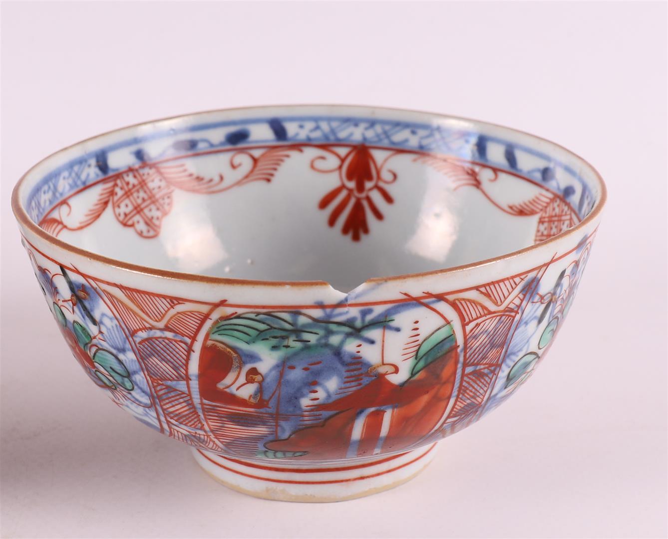 Five various porcelain Amsterdam variegated bowls, China, 18th century. - Image 15 of 17