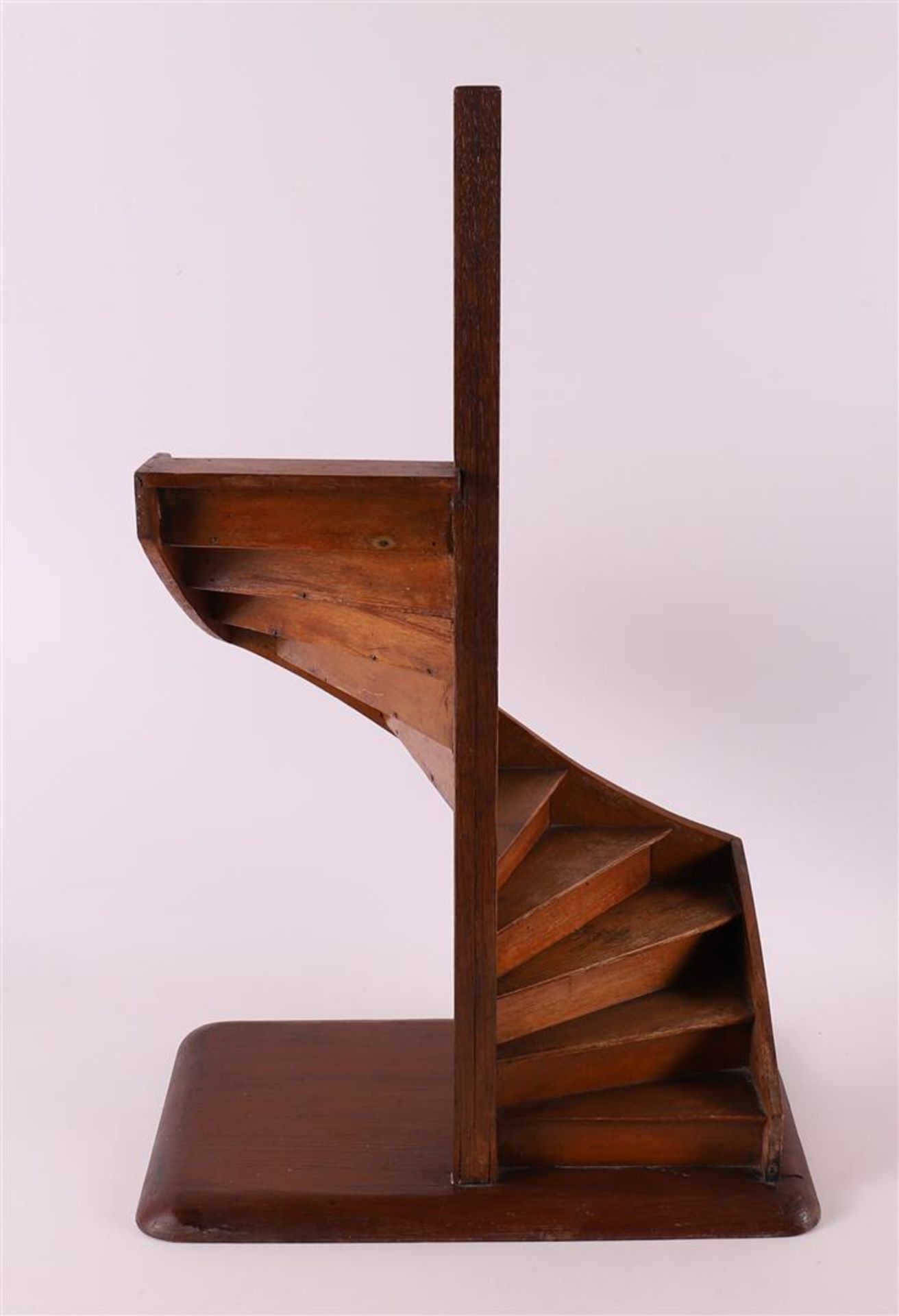 A beech and pine model of a spiral staircase, early 20th century - Image 2 of 2