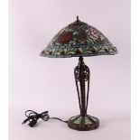 An ajour table lamp, Tiffany style, 20th century.