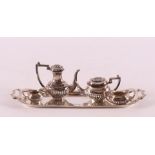 A coffee/tea set on salver, England, Birmingham, early 20th century.