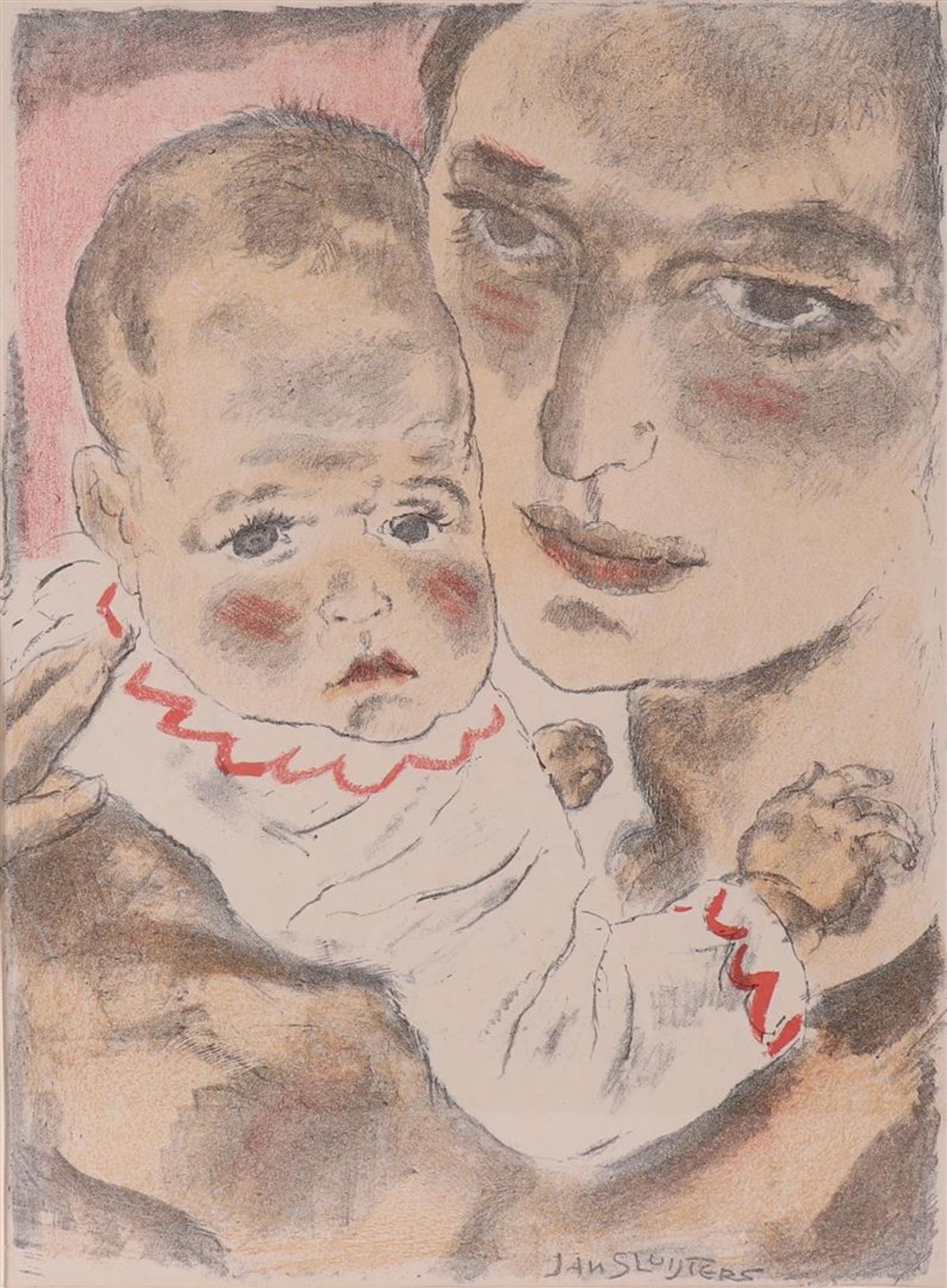 Sluijters, Johannes CB (Jan) (Den Bosch 1881-1957) 'Woman with child' - Bild 3 aus 3