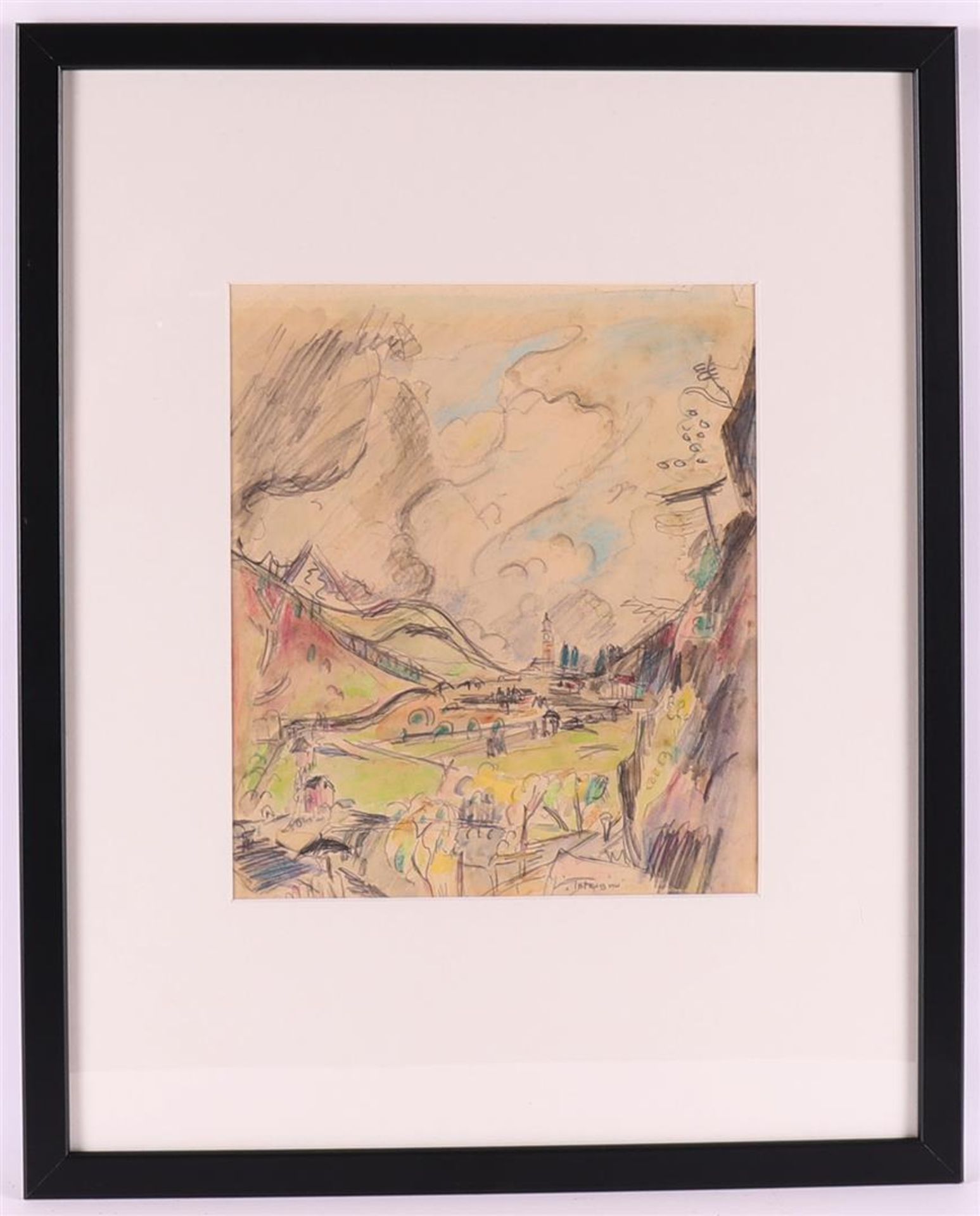 Wiegers, Jan (1893 -1959) 'View of Intragna, Ticino, Switzerland