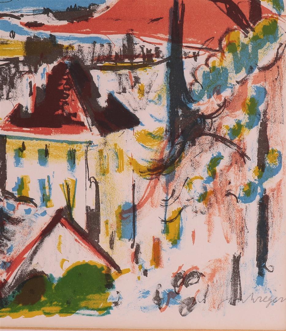 Wiegers, Jan (Oldenhove 1893 A'dam-1959) 'View of Oberngadin near Davos', - Image 2 of 2