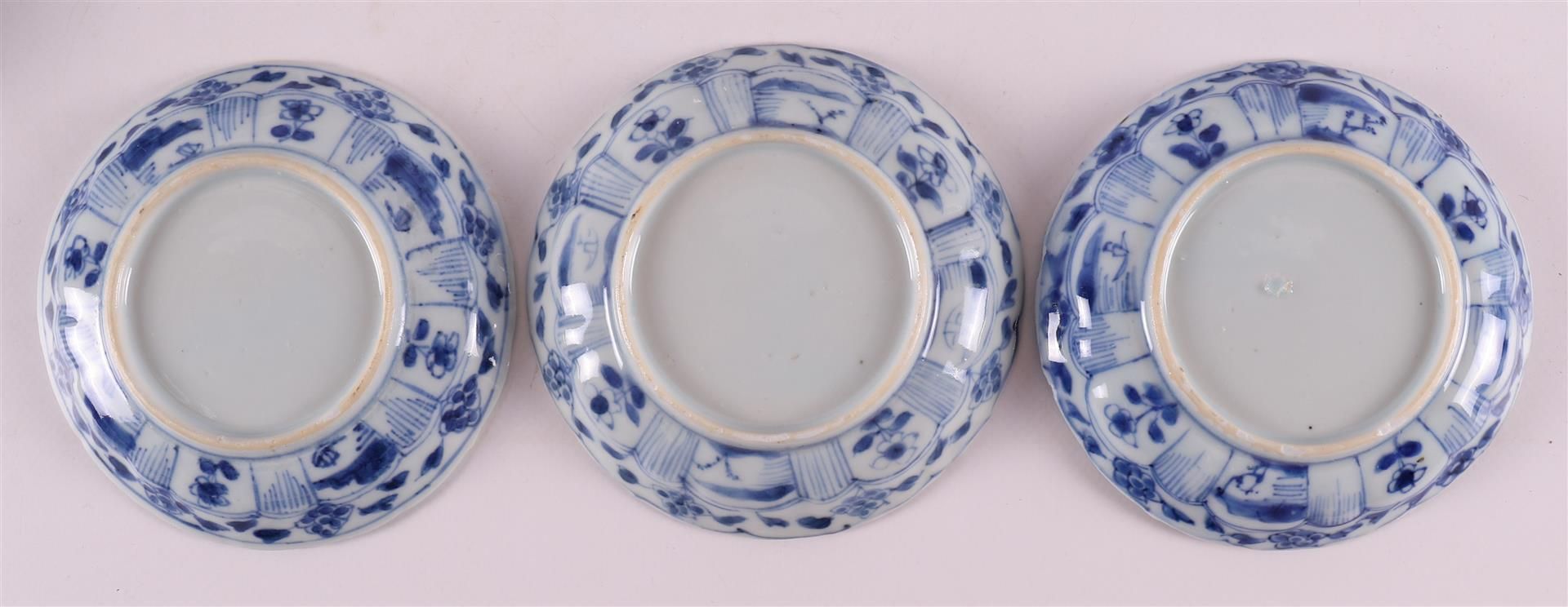 A set of six blue/white porcelain cups and saucers, China, Kangxi. - Image 3 of 13
