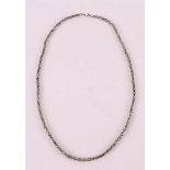 A first grade 925/1000 silver necklace king's link.