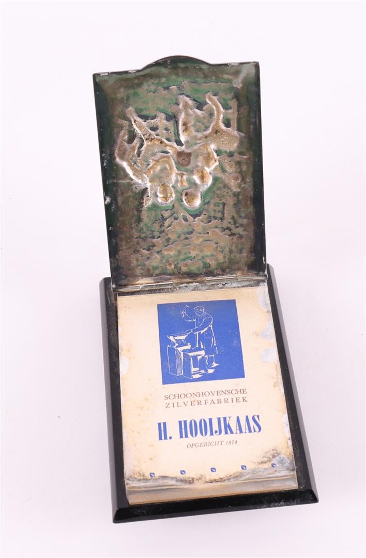 A silver notepad holder, Schoonhovense Zilverfabriek H. Hooijkaas - Image 3 of 3