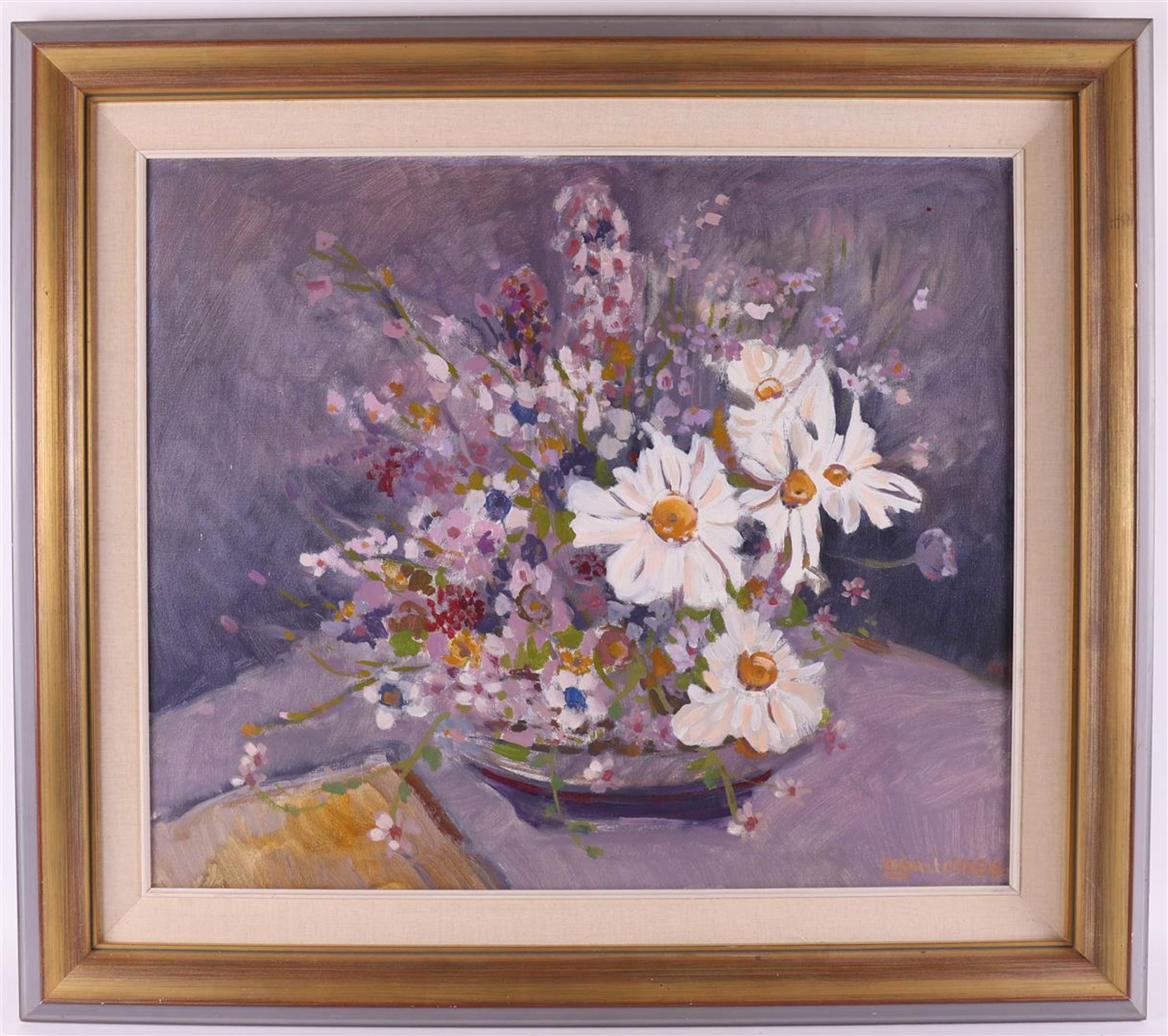 Loenen van, Cornelis Teunis (Magelang 1942-) 'Flower still life',