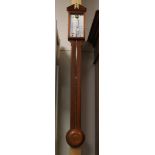 A stick barometer in mahogany case, after an antique example, England