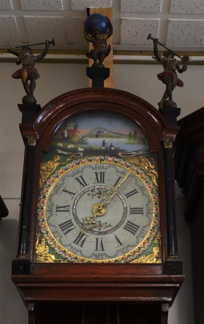 A Frisian tail clock, Friesland, mid 19th century. - Bild 2 aus 2