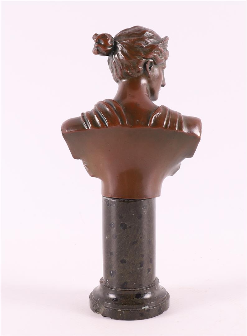 A bronze bust of the goddess Diana, early 20th century. - Image 2 of 3