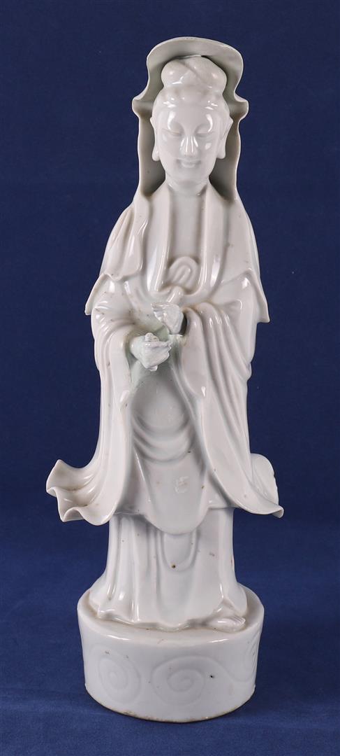 A Blanc de Chine Kwan Yin, China, 1st half 19th century.