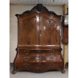 A curved two-door cabinet, Holland, transition, 4th quarter 18th century.