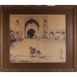 Bauer, Marius Alexander J (The Hague 1864-1932) 'The Great Mosque at Delhi',