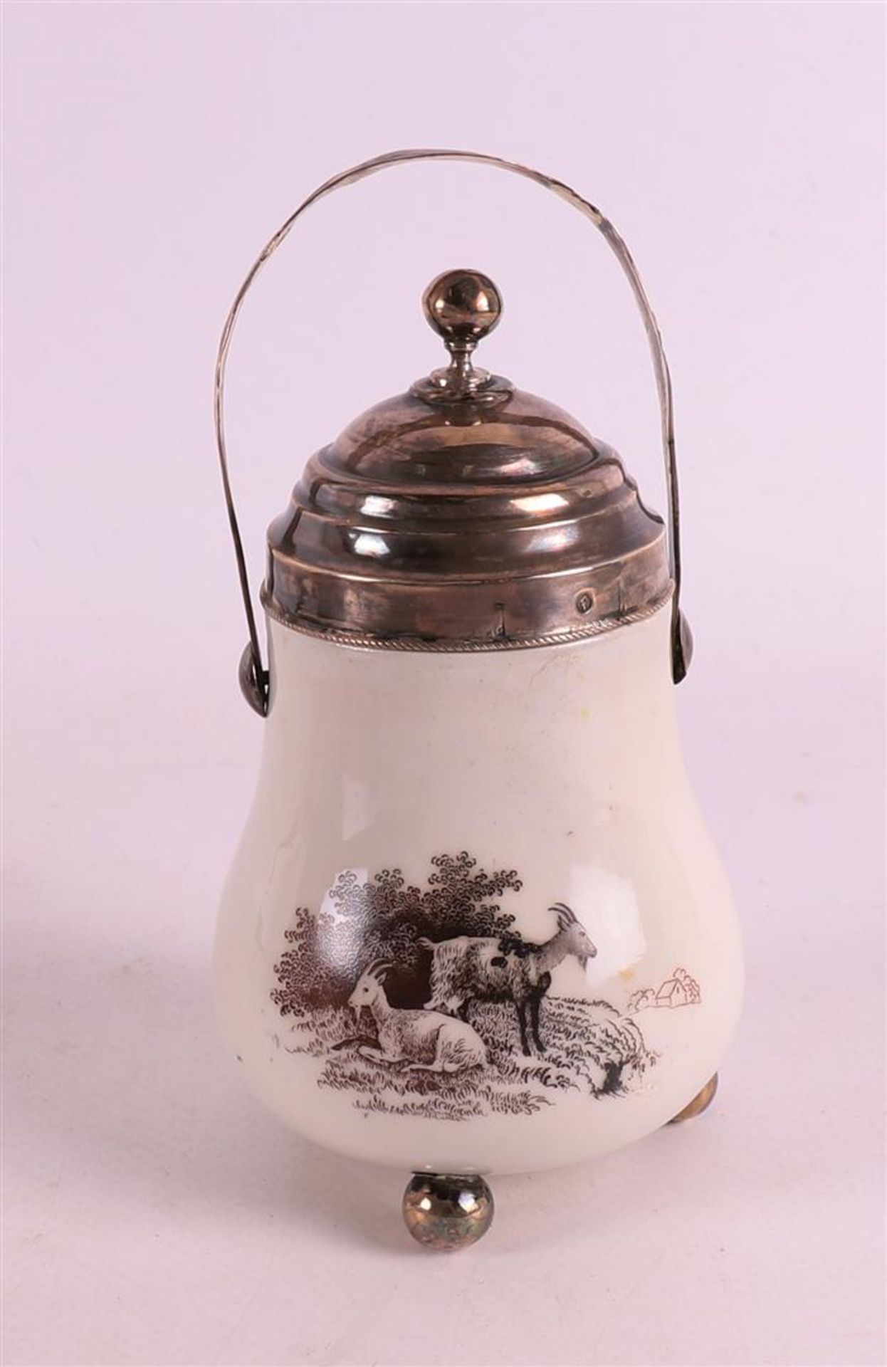 A lot of miscellaneous items, including matchstick pot with silver mounting, 19t - Image 5 of 6