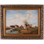 Lions, v (Dutch school 20th century) 'Cows in landscape',