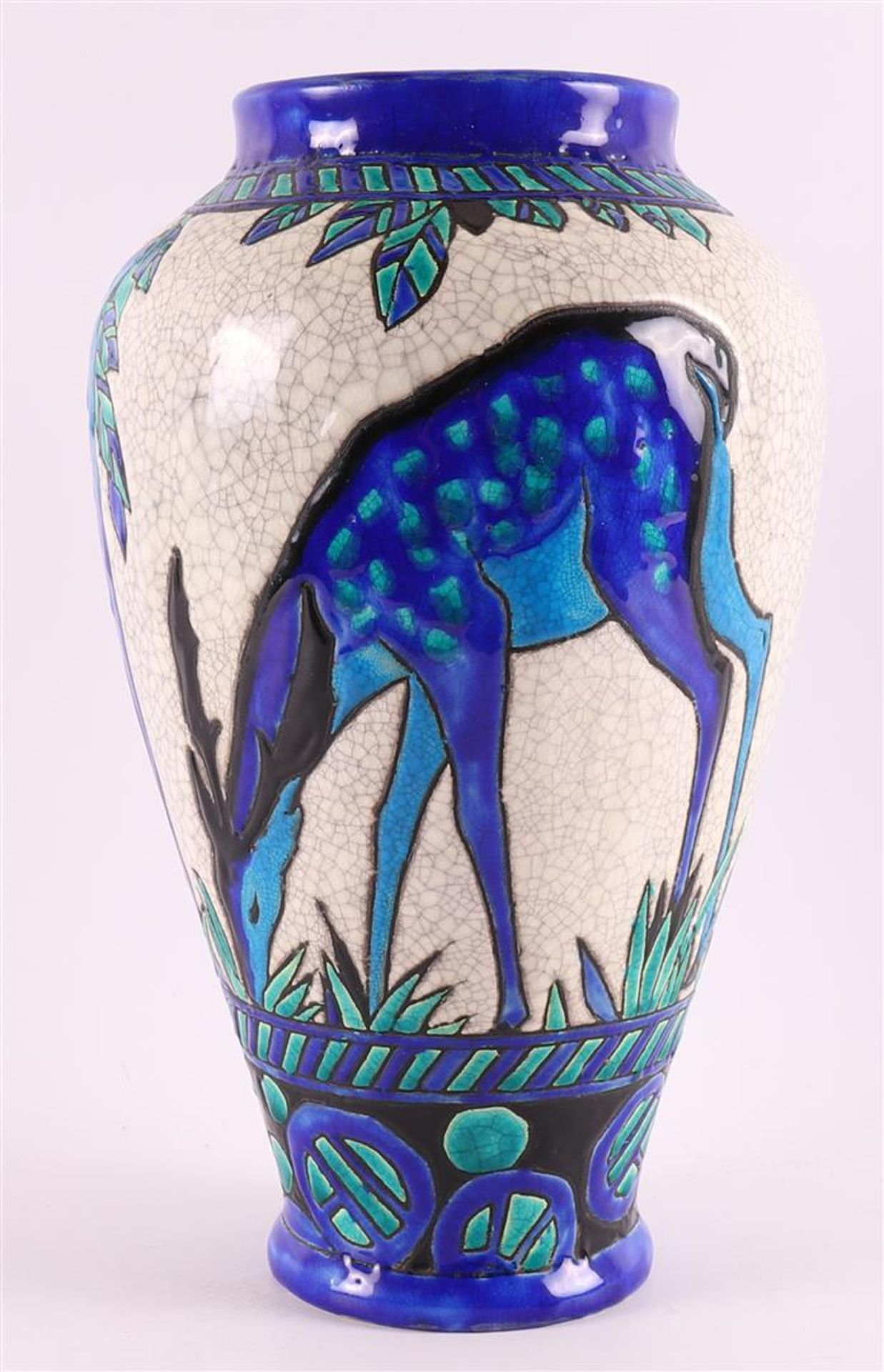 An earthenware Art Deco vase, Belgium, Catteau, ca. 1925. - Image 4 of 6