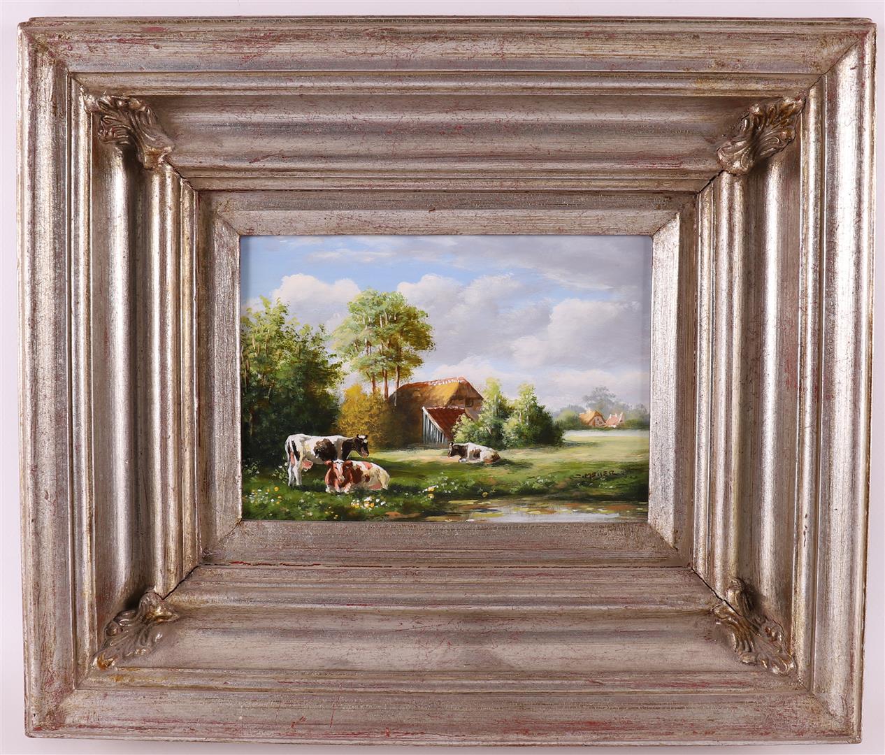 Meijer, J 'Cows in a Landscape with Farmhouse Housing',