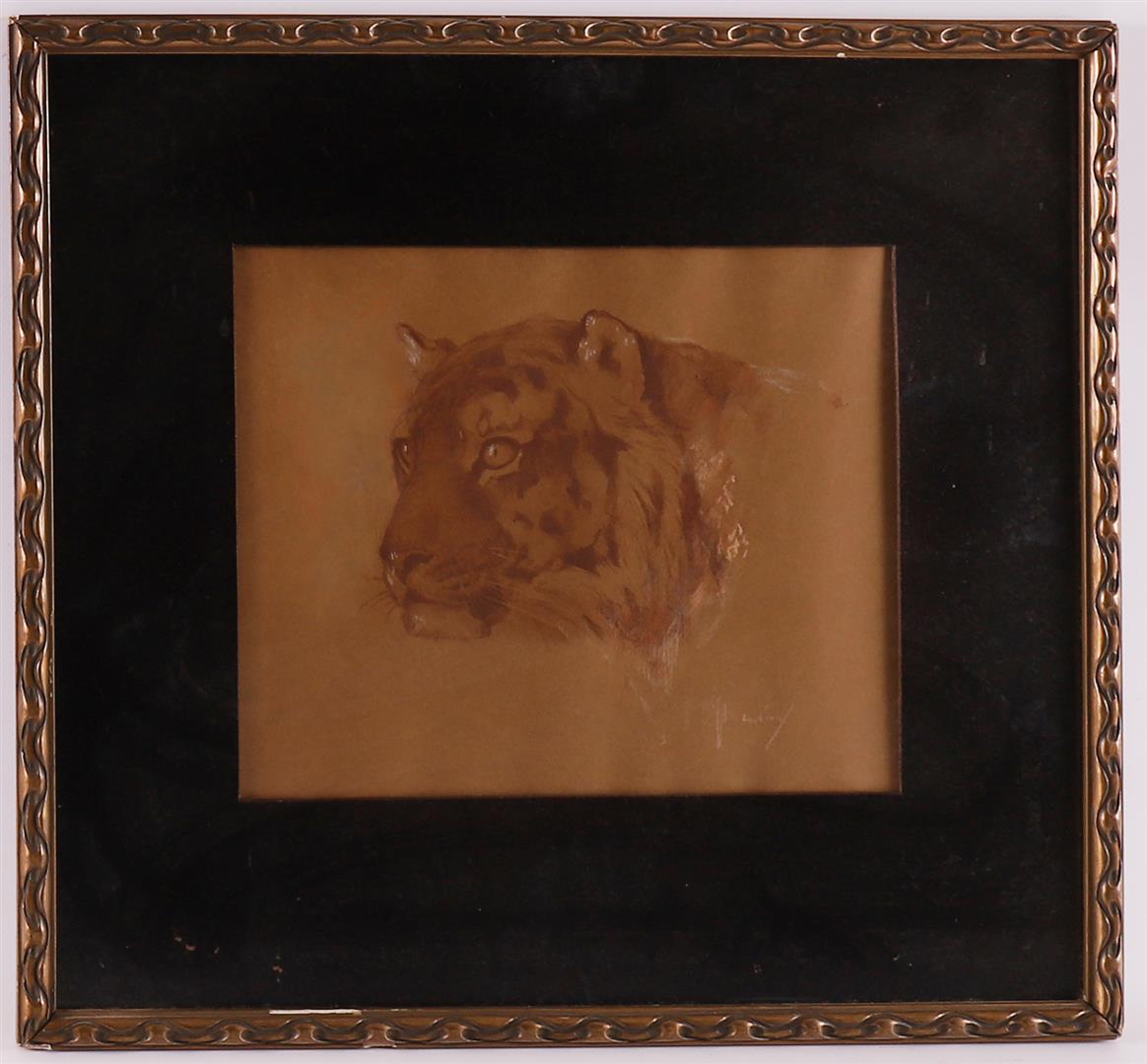 Mension, Cornelis Jan (Delft 1882-1950) 'Tiger's Head',