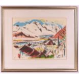 Wiegers, Jan (Oldenhove 1893 A'dam-1959) 'View of Oberngadin near Davos',