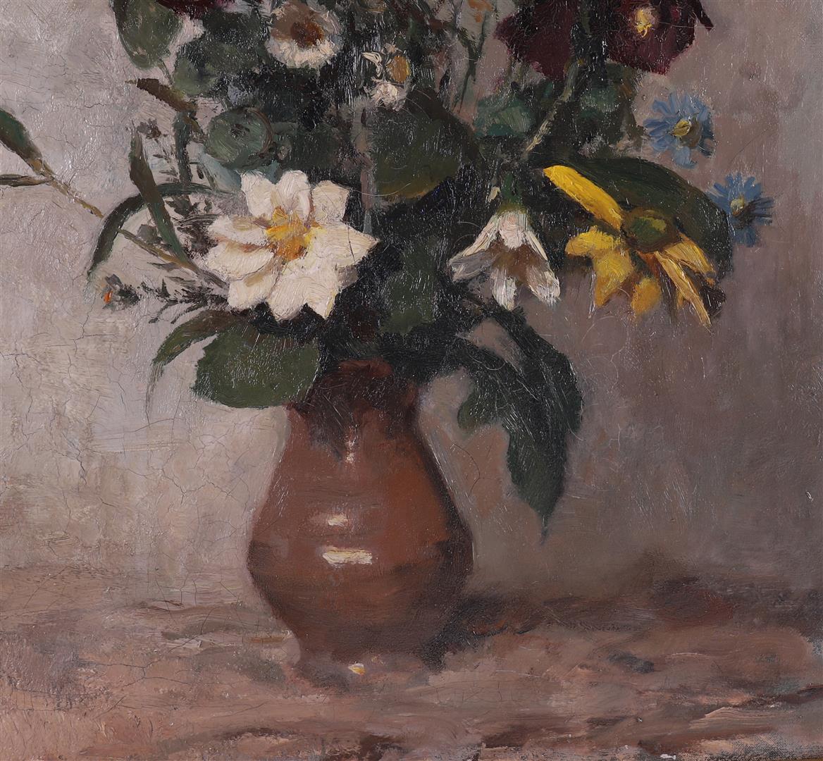 Mees, Herman Ellen (Veendam 1880-1964) 'Flower still life', - Image 5 of 7