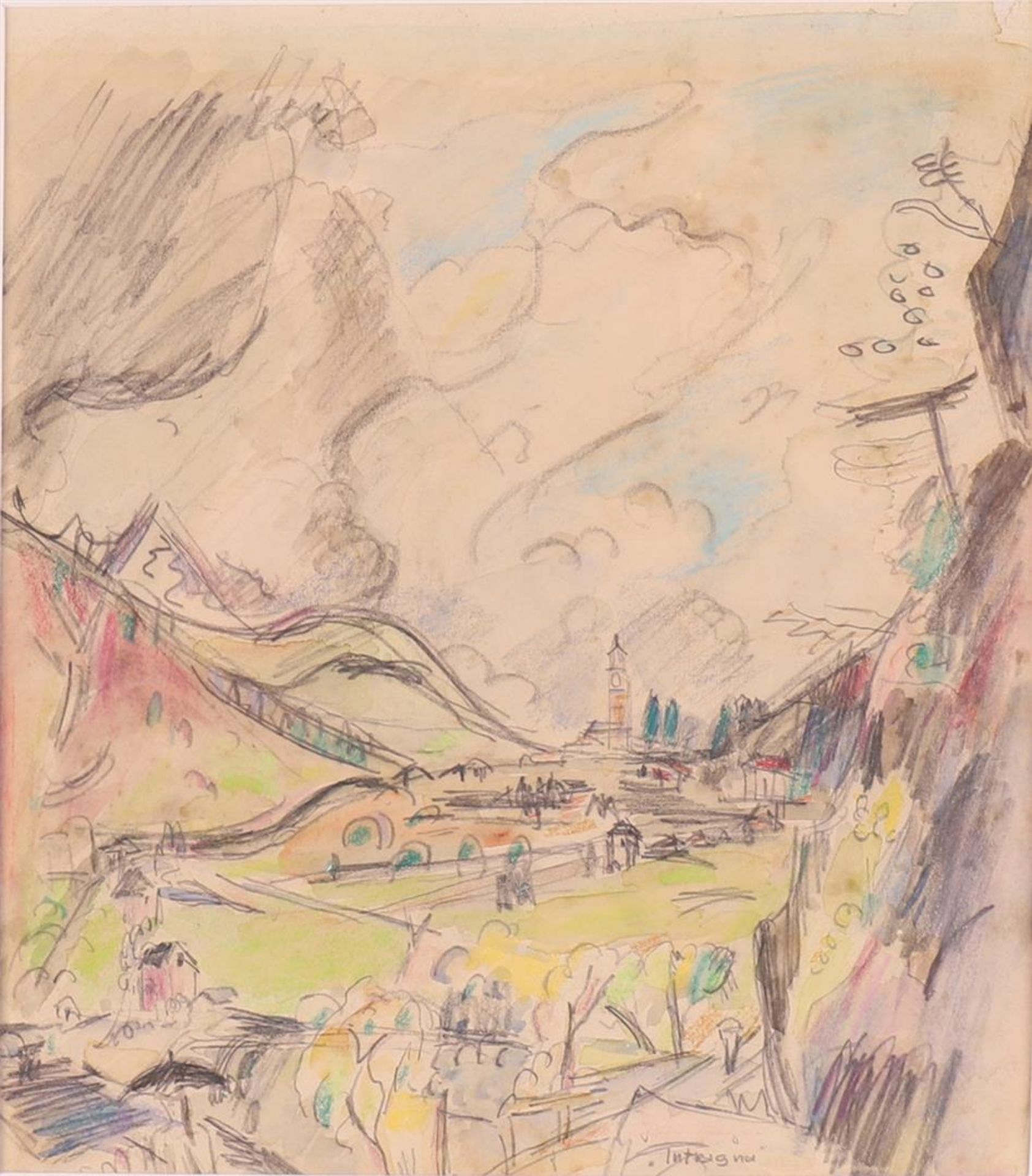 Wiegers, Jan (1893 -1959) 'View of Intragna, Ticino, Switzerland - Image 2 of 3