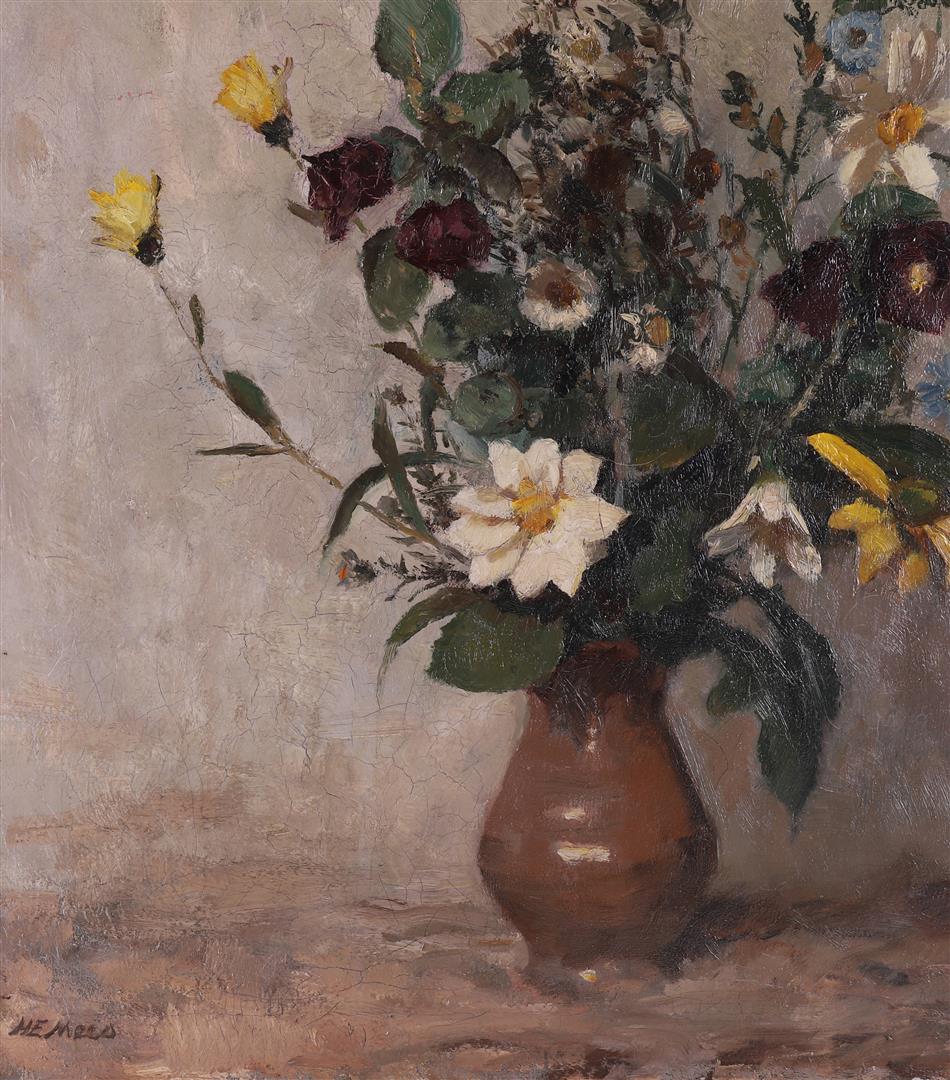 Mees, Herman Ellen (Veendam 1880-1964) 'Flower still life', - Image 6 of 7