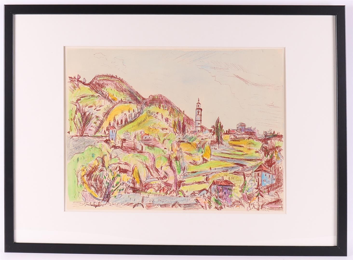 Wiegers, Jan (Oldenhove 1893 A'dam-1959) 'View of Intragna, Ticino, Switzerland