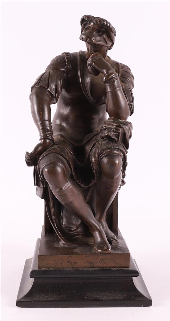 Berbedienne, Ferdinand (1810-1892) A brown patinated bronze Lorenzo de Medici.
