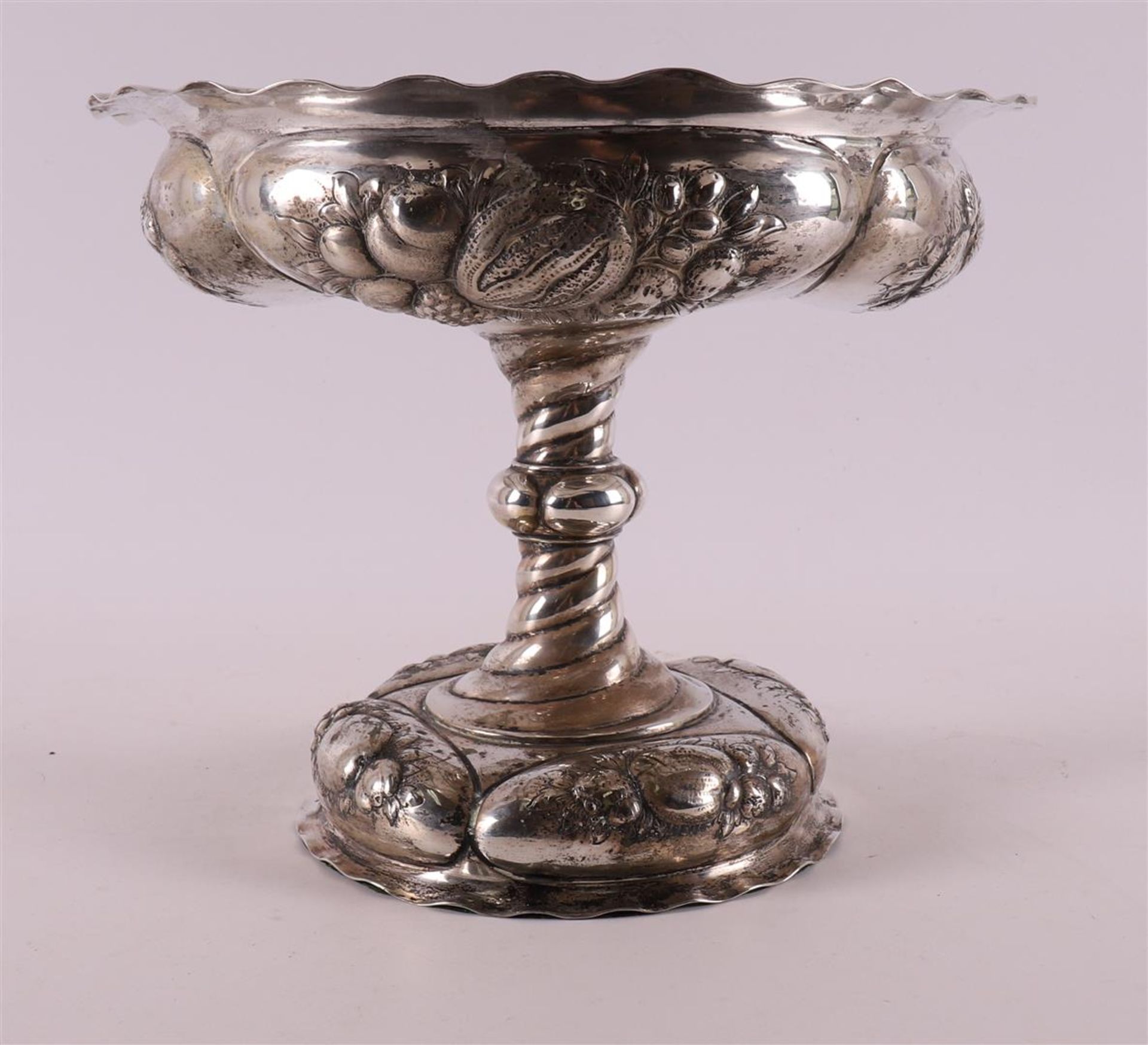 A 3rd grade 800/1000 silver tazza, Germany, L. Posen, late 19th century. - Image 5 of 5