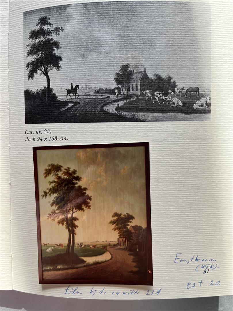 Aikes, Jan Hendrik (1790-1846) 'Northern Dutch Landscape'. - Image 2 of 9