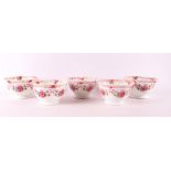 A set of five so-called rose bowls, England, Staffordshire, ca. 1860.