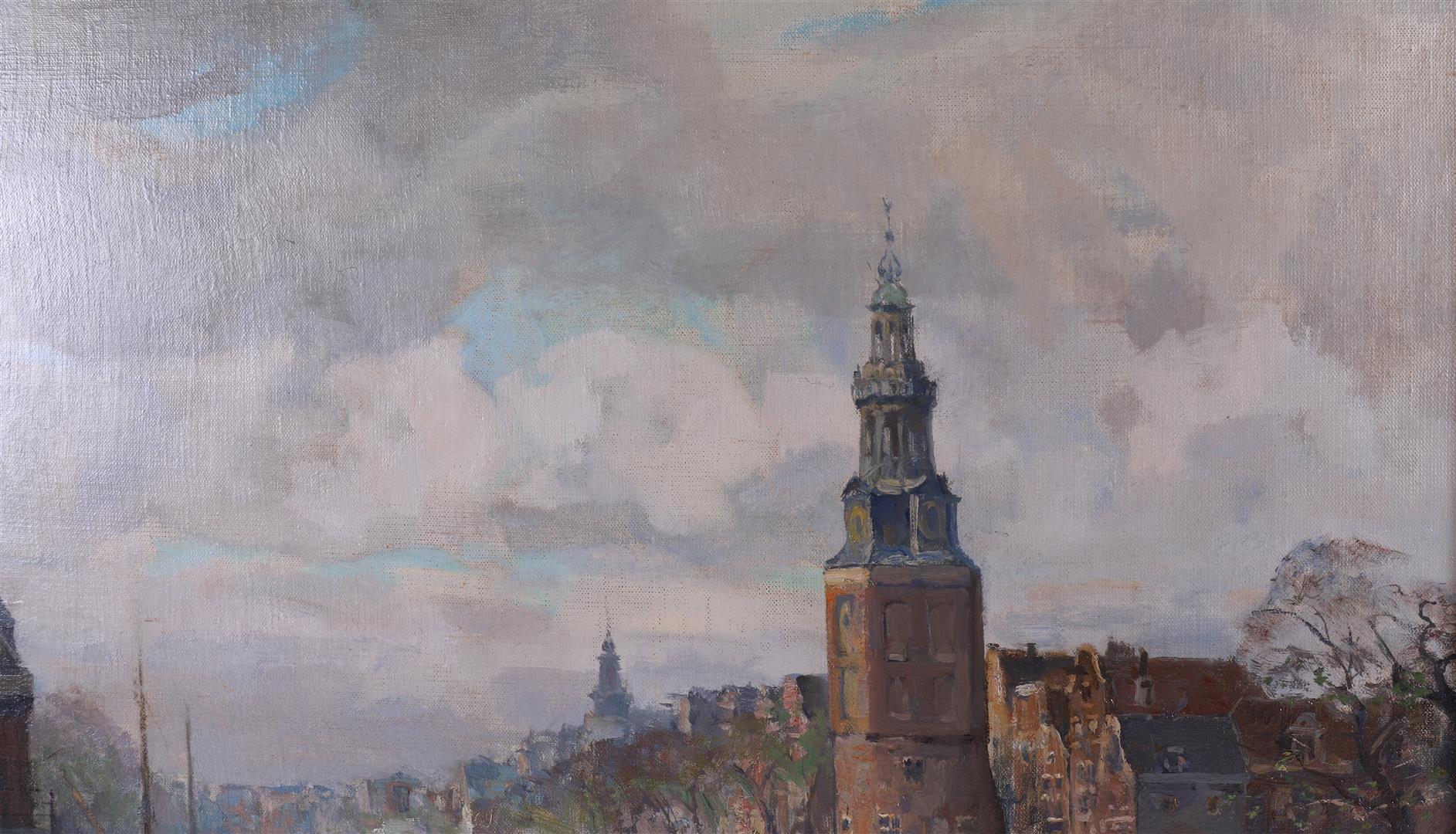 Schulman, David (Hilversum 1881-1966) 'View of the Montelbaanstoren in A'dam' - Image 4 of 7