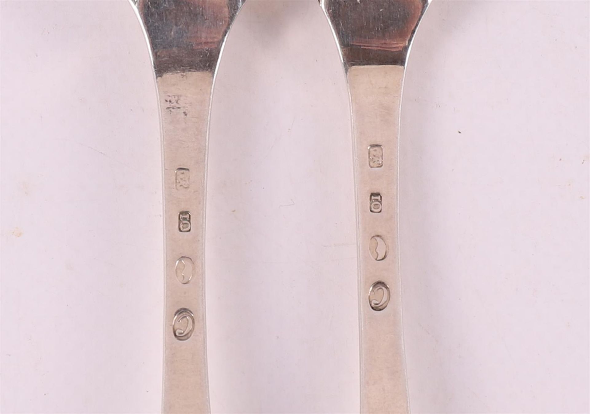 A set of 2nd grade 835/1000 silver forks, Kingdom of Holland 1806/1812. - Image 2 of 2