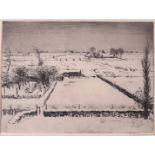 Prins, Riekele (1905 Kollumerzwaag - Groningen 1954) 'Winter landscape',