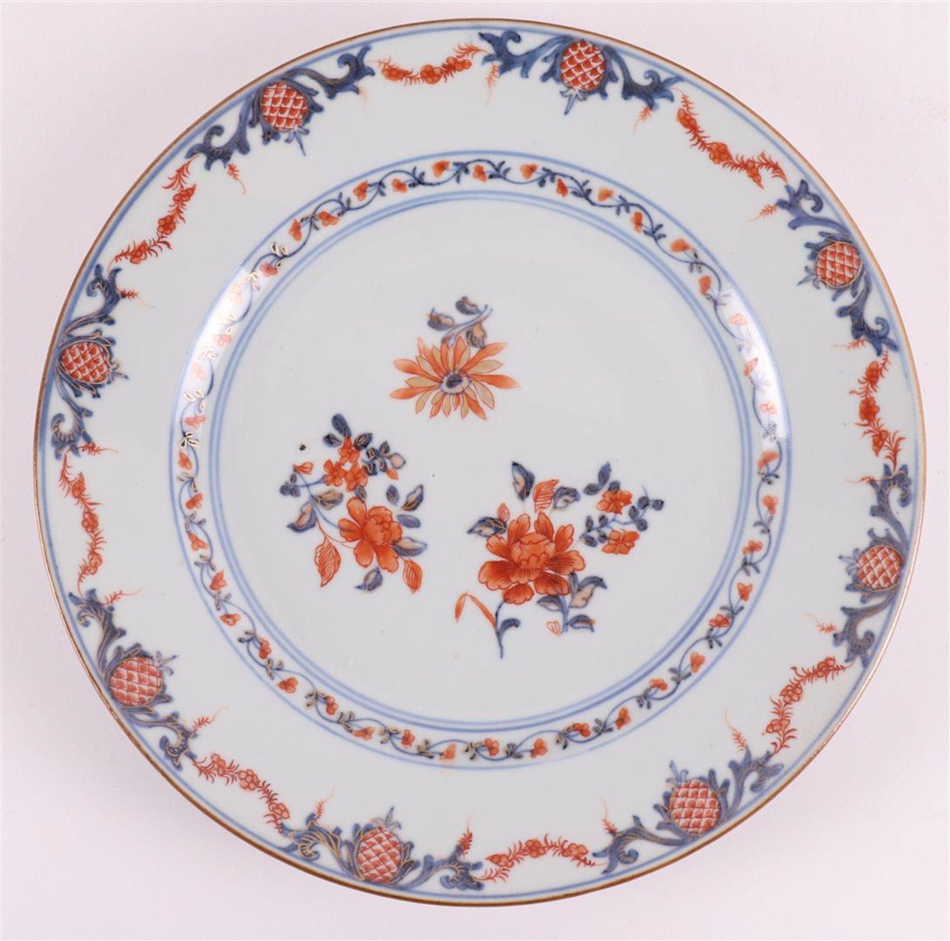 A set of seven Chinese Imari plates, China, Qianlong, 18th C. - Image 4 of 20